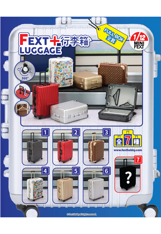 FEXT HOBBY MINI FEXT LUGGAGE SERIES 1/12 SCALE TRADING MINIATURE