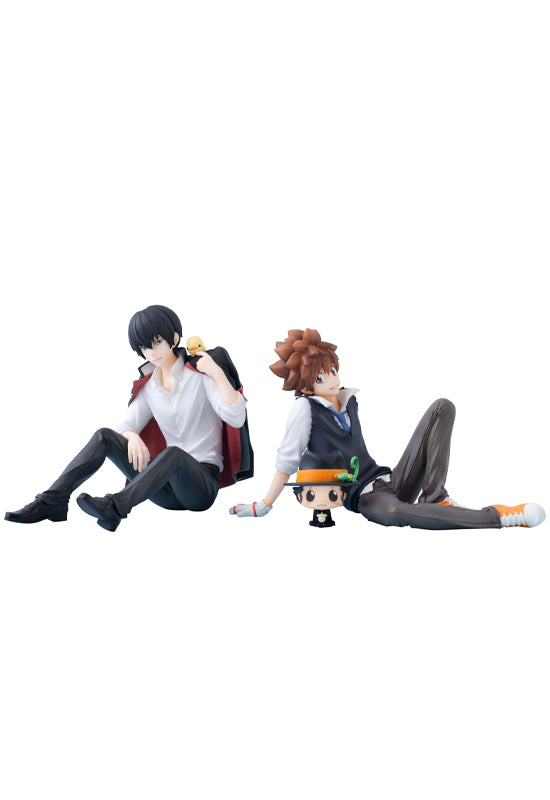 Katekyo Hitman Reborn! MEGAHOUSE G.E.M. Series Palm size Tsuna & Reborn ／Hibari & Hibird set