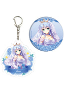 Yoake Mae yori Ruriiro na A3 Acrylic Key Chain & Can Badge Set 01 Feena Fam Earthlight Wedding Dress Ver. (Original Illustration)