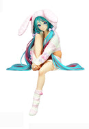 Hatsune Miku FuRyu Noodle Stopper Figure -Rabbit Ear Hood Pajama-