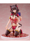 Mataro Original Illustration Pink-Cat Kuroneko