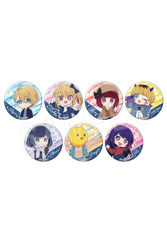 Oshi no Ko Chugai Mining Trading Glitter Can Badge (Mini Character) Denim Style Ver.