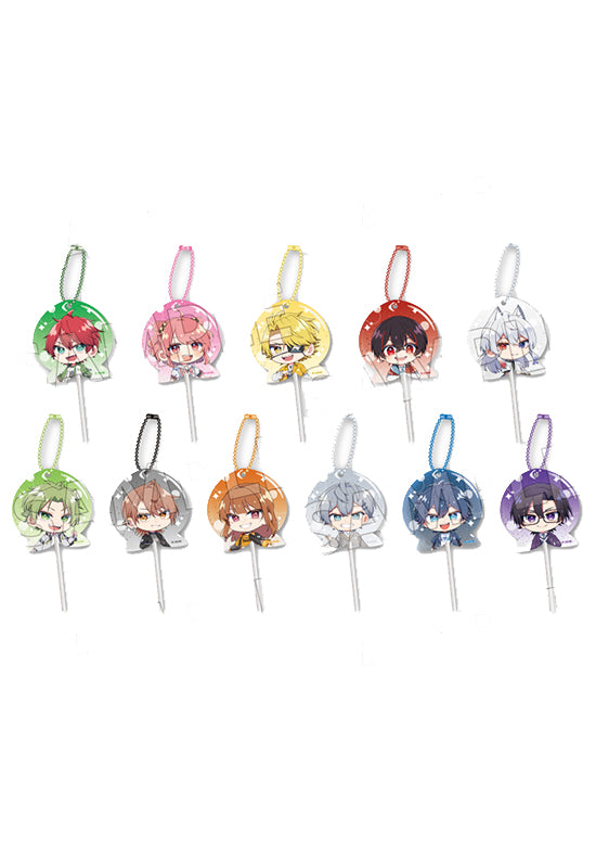Colorful Peach Ensky Candy Type Acrylic Key Chain