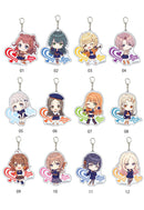 Gakuen Idolmaster A3 Deka Acrylic Key Chain Similar Look Costume Ver. (Mini Character Illustration)