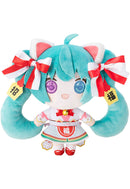 Hatsune Miku x Maneki-neko KADOKAWA Hatsune Miku White Cat Plush Standard Art by Rassu