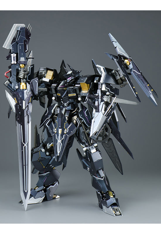 IRON SAGA TRON MODEL-KIT TRON MODEL X METALHEART SERIES SCHWARZRITTER 1/72 SCALE ALLOY ACTION FIGURE