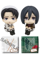 Attack on Titan MEGAHOUSE Lookup Levi Cleaning up Ver. &  Mikasa Ackerman set【with gift】