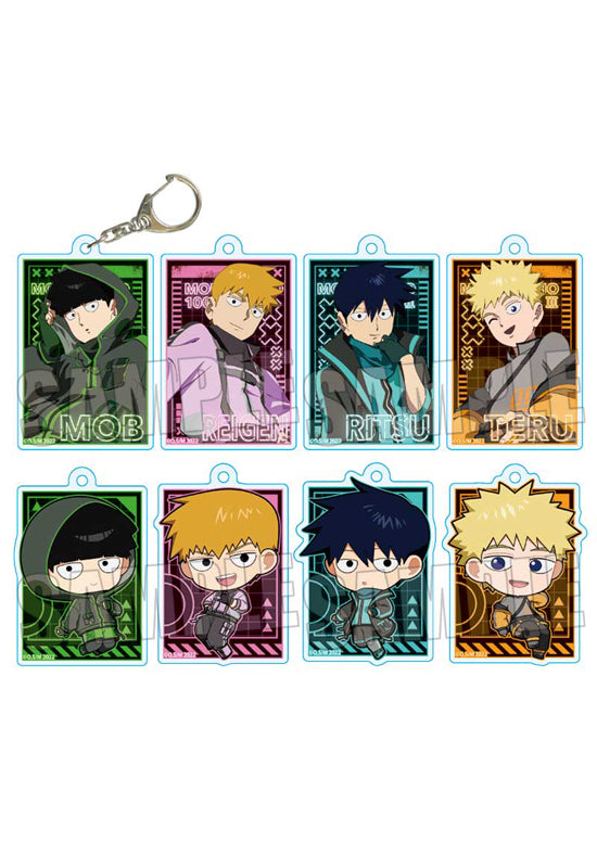 Mob Psycho 100 III Bell House Trading Acrylic Key Chain Cyberpunk Ver.