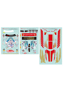 Hatsune Miku GT Project GOODSMILE RACING GSR Character Customization Series 052: Racing Miku SPA 2025 Ver. 1/10 Scale Sticker Set