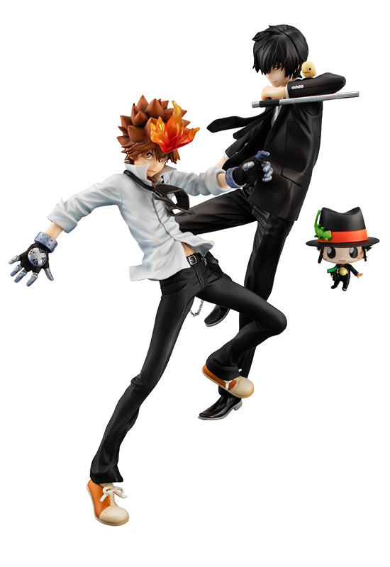 Katekyo Hitman Reborn! MEGAHOUSE G.E.M. Series Tsunayoshi Sawada & Kyoya Hibari & Reborn set (Repeat)