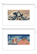 HATUNE MIKU×KATSUSHIKA HOKUSAI Presence CO., LTD. iXima Pouch The Great Wave off Kanagawa/Fine Wind, Clear Morning