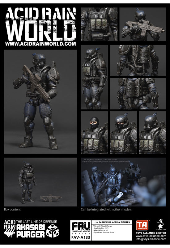 ACID RAIN TOYS ALLIANCE LIMITED 1/18 SCALE FAV-A133 AKASABI PURGER