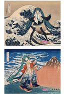 HATUNE MIKU×KATSUSHIKA HOKUSAI Presence CO., LTD. iXima Canvas Art The Great Wave off Kanagawa/Fine Wind, Clear Morning