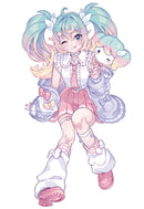 Hatsune Miku FuRyu Sweet School Life Figure -Pastel ver.-