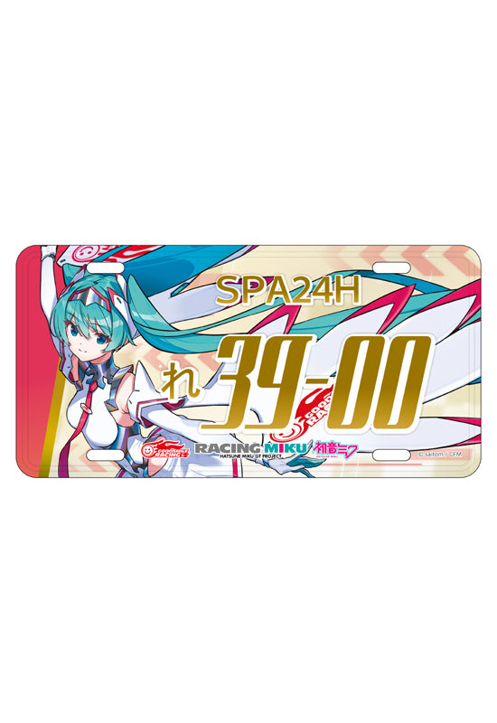 Hatsune Miku Caravan Hatsune Miku Racing Ver. SPA 2025 Cheering Ver. Number Plate Style Aluminum Plate