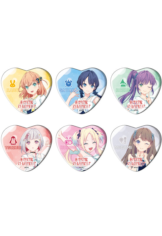 Love Live! Hasu no Sora Jogakuin School Idol Club A3 Heart Can Badge 01 Official Illustration