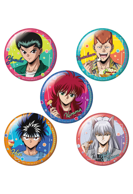 YuYu Hakusho Caravan Trading Can Badge Sweets Ver.