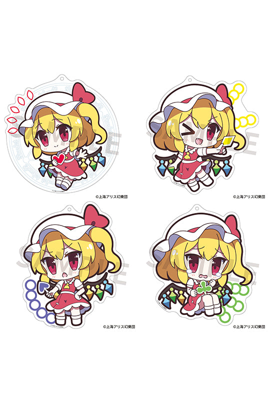 Touhou Project Izanagi Acrylic Key Chain Yurutto Touhou Flandre Scarlet Four of a Kind