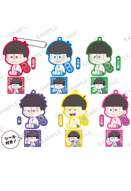 Osomatsu-san BUSHIROAD Petatto Clockwork Rubber Key Holder BOX ver.