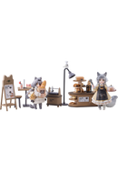 TEA TIME CATS RIOBOS ECAT TOWN BAKERY STAFF & CUSTOMER SET