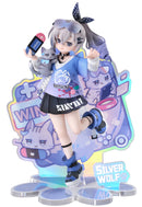 Honkai: Star Rail RIBOSE RISE UP+ Chibi Cat Series Figure Silver Wolf Ver.