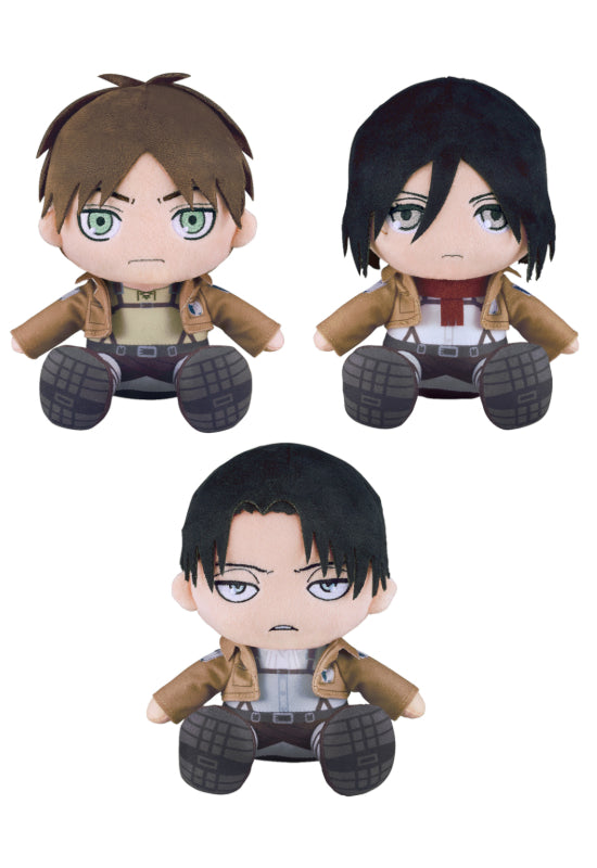 Attack on Titan Good Smile Company Plushie Eren/Mikasa/Levi