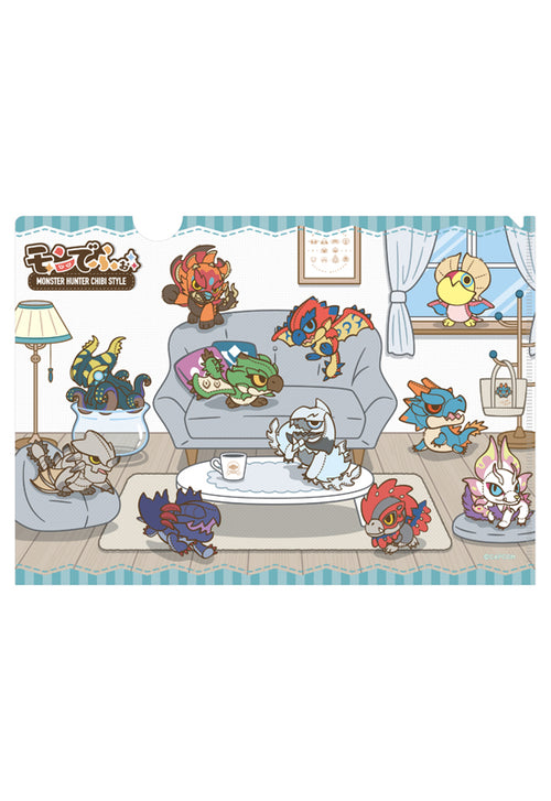 chibi monster hunter monsters MONSTER HUNTER CAPCOM CHIBI STYLE Plastic File: HOME-Themed