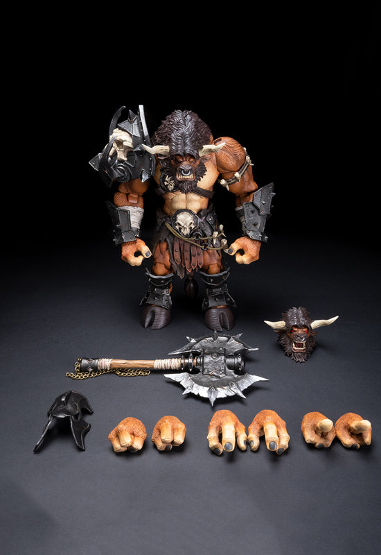 THE WORLD OF ADVENTURERS METY TOYZ TAUREN WARRIOR 1/10 SCALE ACTION FIGURE
