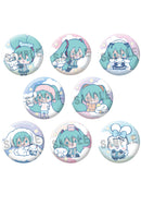 Hatsune Miku x Cinnamoroll ANICRAFT Trading Glitter Can Badge