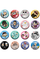 Gintama x Okawabukubu Gintama Oshanti MEGAHOUSE Metal Badge Collection