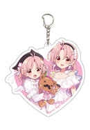School-Live! A3 Deka Acrylic Key Chain 01 Takeya Yuki A & Takeya Yuki B (Original Illustration)