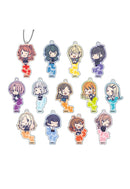 Gakuen Idolmaster XEBEC Onamae Pitanko Acrylic Key Chain