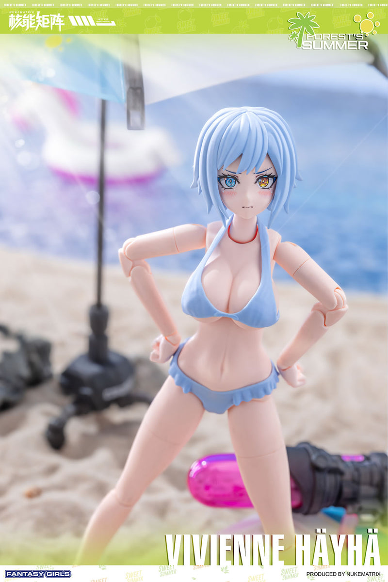 FOREST'S SUMMER FANTASY GIRLS NUKE MATRIX VIVIENNE HAYHA PLASTIC MODEL KIT