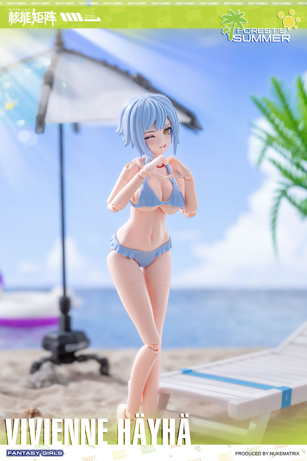 FOREST'S SUMMER FANTASY GIRLS NUKE MATRIX VIVIENNE HAYHA PLASTIC MODEL