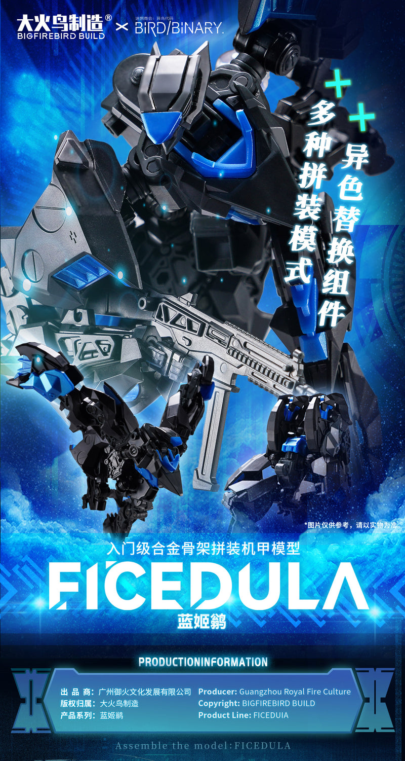 BIRD/BINARY BIGFIREBIRD BUILD FICEDULA PLASTIC MODEL KIT