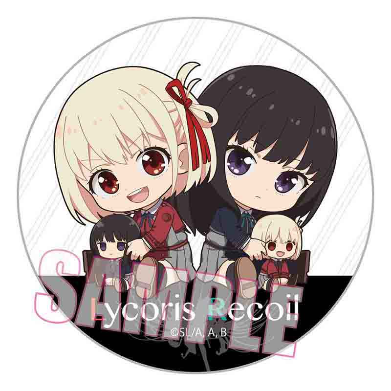 Lycoris Recoil Bell House Trading Can Badge GyuGyutto (1 Random)