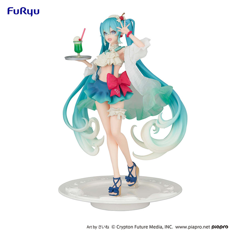 Hatsune Miku FuRyu Exceed Creative Figure Hatsune Miku SweetSweets Series Melon Soda Float