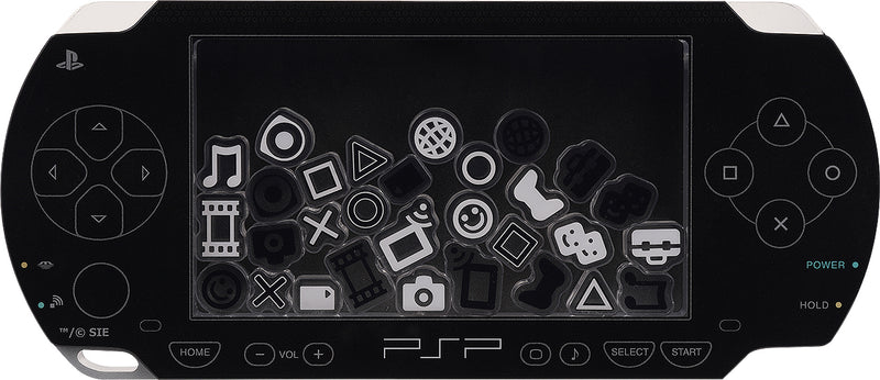 PlayStation Good Smile Company PSP™ (PlayStation™Portable) Rattle Acrylic Stand: Black Ver./White Ver.