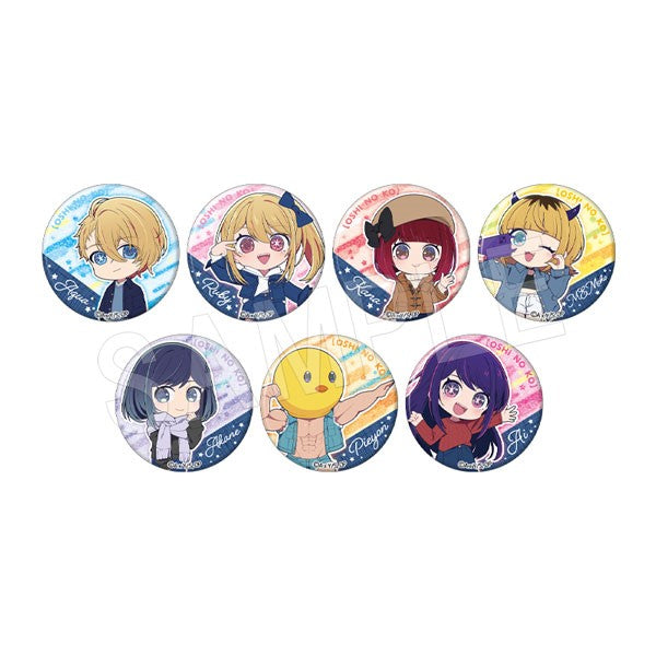 Oshi no Ko Chugai Mining Trading Glitter Can Badge (Mini Character) Denim Style Ver.