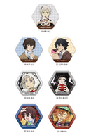 Bungo Stray Dogs Sync Innovation Vol.3 Hexagonal Can Badge (1-7 Selection)