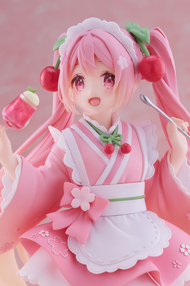 Hatsune Miku TAITO Sakura Miku Newley Written Figure (Japanese Cafe Ver.)