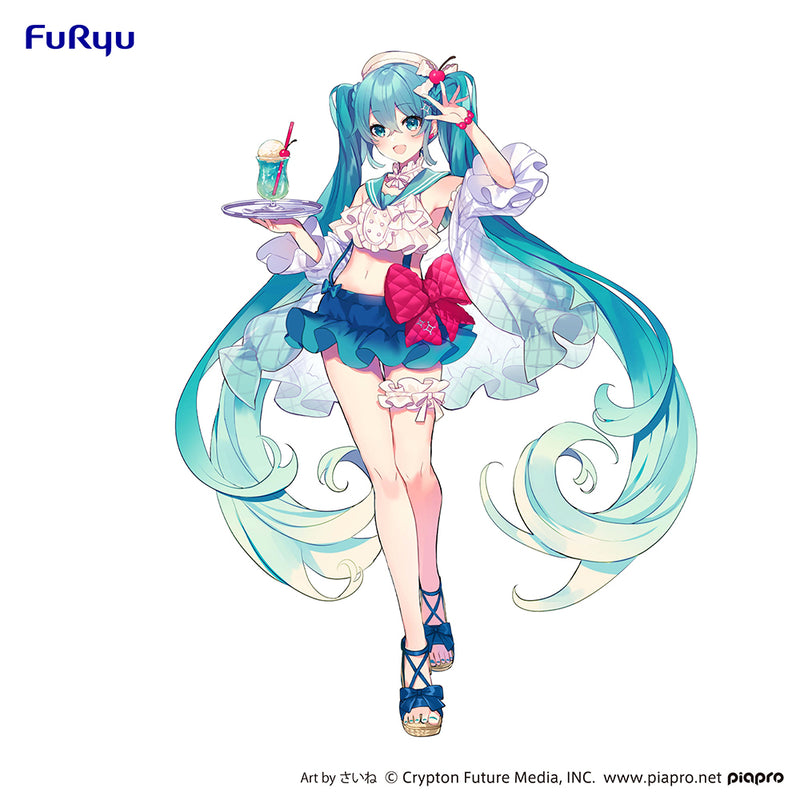 Hatsune Miku FuRyu Exceed Creative Figure Hatsune Miku SweetSweets Series Melon Soda Float