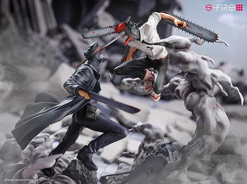 CHAINSAW MAN SEGA Super Situation Figure Chainsaw Man vs. Samurai Sword