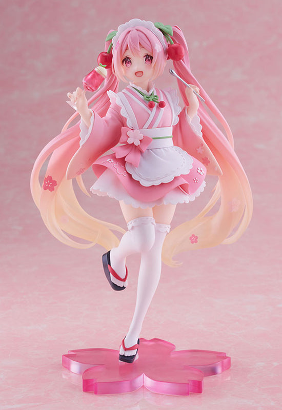 Hatsune Miku TAITO Sakura Miku Newley Written Figure (Japanese Cafe Ver.)