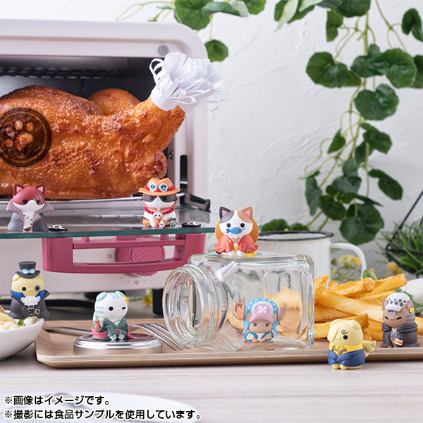 ONE PIECE MEGA CAT PROJECT MEGAHOUSE NyanPieceNyan！Vol.1 - I’m gonna be king of Paw-rates ！！（Repeat）(Box of 8)