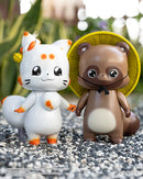 Little Fox with Two Tails EMBER TOYS Chibi Creature Ponkichi