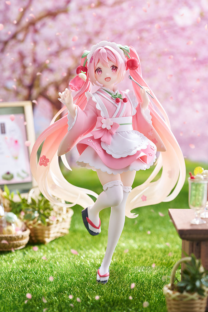 Hatsune Miku TAITO Sakura Miku Newley Written Figure (Japanese Cafe Ver.)