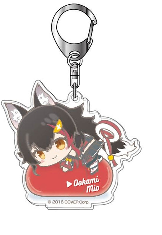 Hololive Bandai Acrylic Key Chain Hug Meets Vol.5 01 Ookami Mio AK