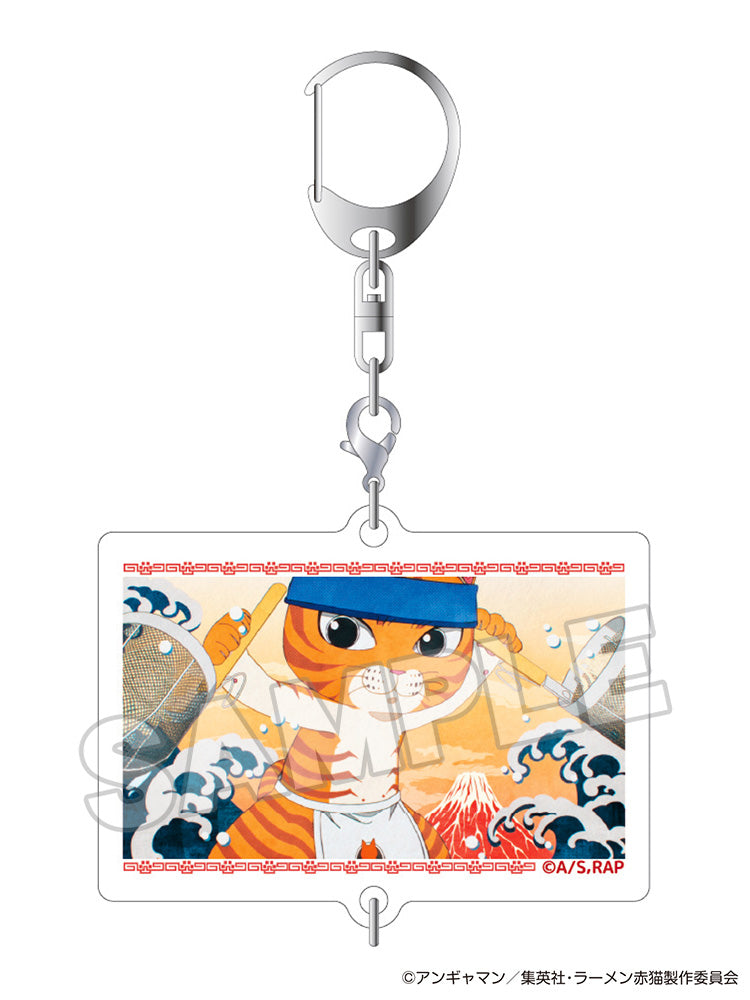 Ramen Akaneko 16 directions Ramen Akaneko Connecting Acrylic Keychain