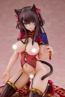 Mataro Original Illustration Pink-Cat Kuroneko